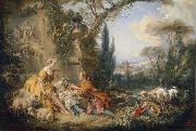 Francois Boucher Charms of Country Life oil painting
